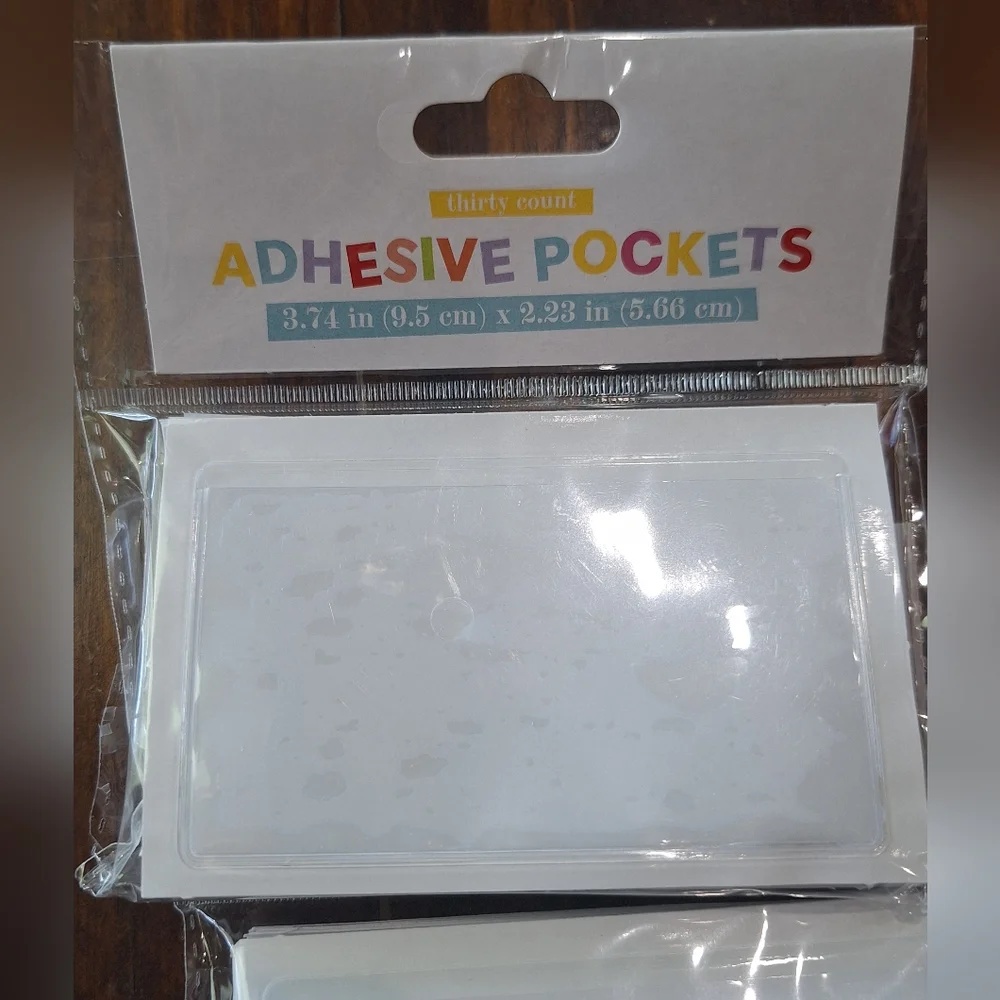 Adhesive Pockets 2 Sets of 30